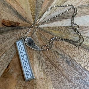 Bible Blessing Necklace Silver on Ball Chain